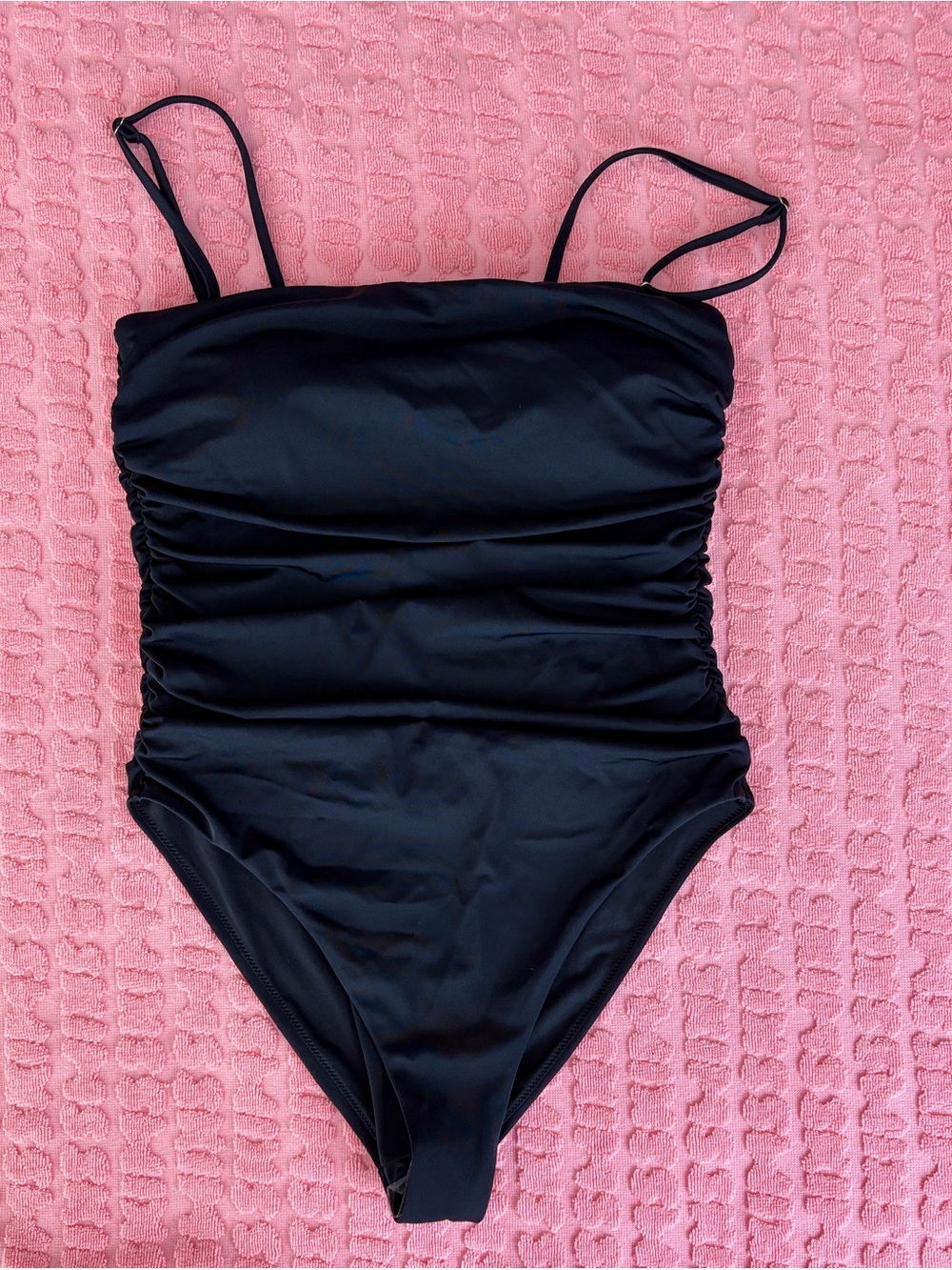 🌸 VS Black Smooth One-Piece Swimsuit | Size M | NWOT